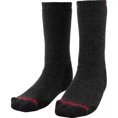 Badlands Gear Heavyweight Merino Crew Sock, Black