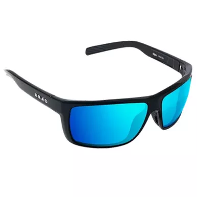 Bajio Sigs Sunglasses Black Matte frame / Blue Mirror Glass Lens
