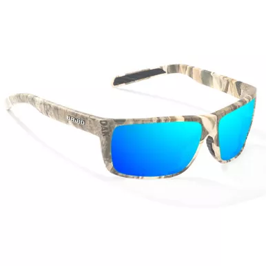 Bajio Sigs Sunglasses Mossy Oak Shadowgrass Habitat frame / Blue Mirror Polycarbonate Lens