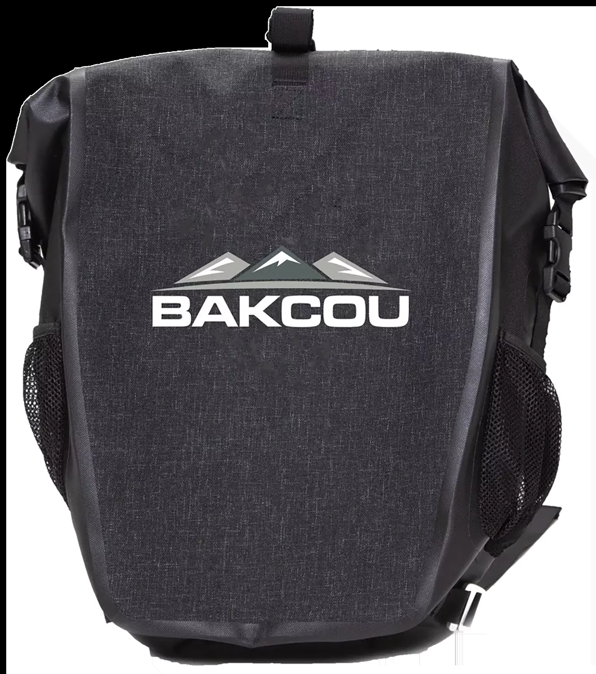 Bakcou E-bikes Pannier Bag Black Heavy Canvas Fabric 2 Bags