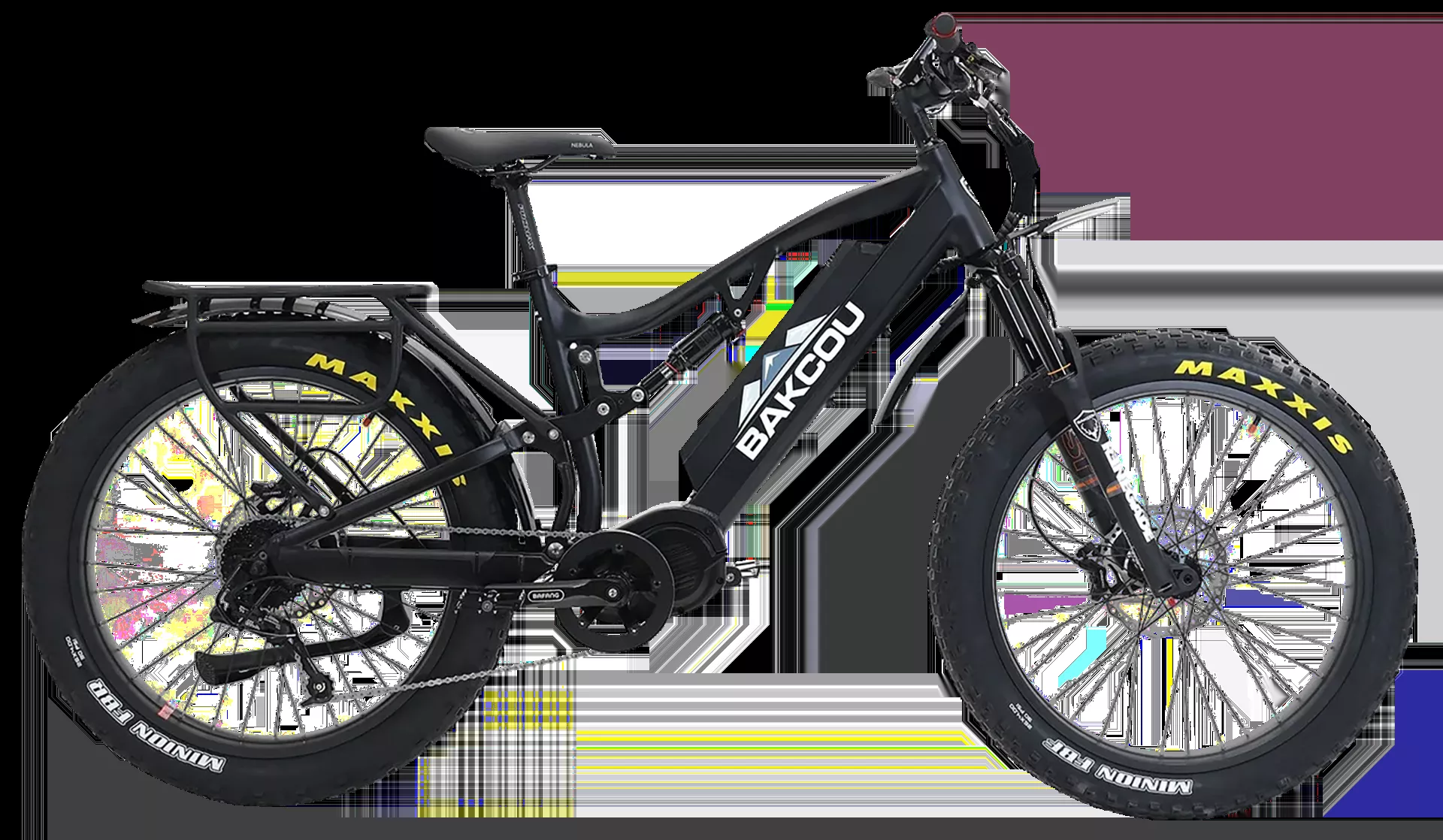 Bakcou E-bikes Storm 25 E-Bike Medium Matte Black 17″ w/Stand Over Height of 30.50″ Frame