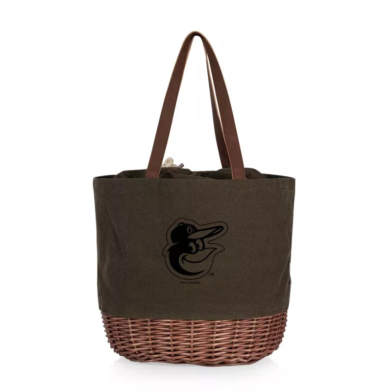 Baltimore Orioles – Coronado Canvas and Willow Basket Tote