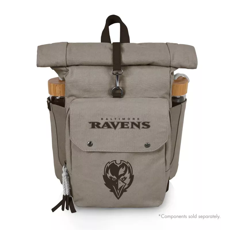 Baltimore Ravens – Carmel Roll Top Picnic Backpack Cooler