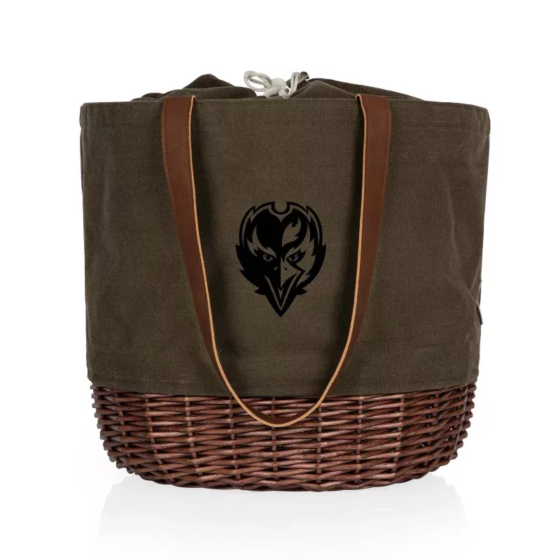 Baltimore Ravens – Coronado Canvas and Willow Basket Tote