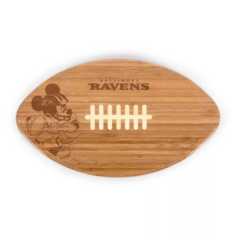 Baltimore Ravens Mickey Mouse – Touchdown! Football Cutting Board & Serving Tray