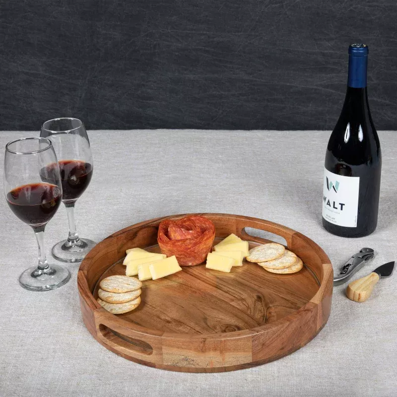 Barista Serving Tray with Glass Insert