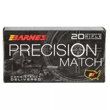 Barnes Bullets 30814 Precision Match 6mmCreedmoor 112gr Open Tip Match Boat Tail 20 Per Box/10 Case