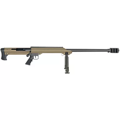 Barrett 13273 M99 50 BMG 32" 1rd Flat Dark Earth Cerakote Flat Dark Earth Fixed w/Sorbothane Recoil Pad Stock Black Polymer Grip Right Hand