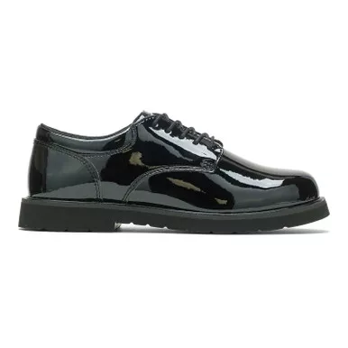BATES Women's High Gloss Black Duty Oxford Shoes (E22741)