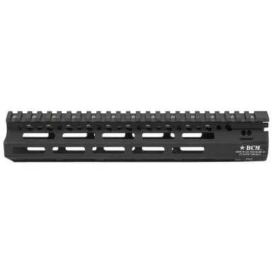 BCM MCMR10556BLK BCMGunfighter MCMR 10" M-LOK, Free-Floating Style Made of Aluminum with Black Anodized Finish for AR-Platform