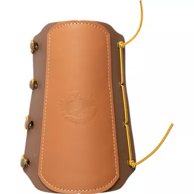 Bear AT100AG Traditional Logo Arm Guard, Brown