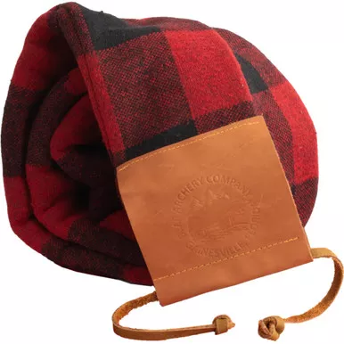 Bear AT23BS Bear Bow Sock with Soft Sherpa Lining and Genuine Leather Tie, Red