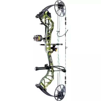 Bear AV54A23047R Legit MAXX RTH Compound Bow Package, 14-30 Inches, 10-70 lbs, Toxic/Black, Right Hand