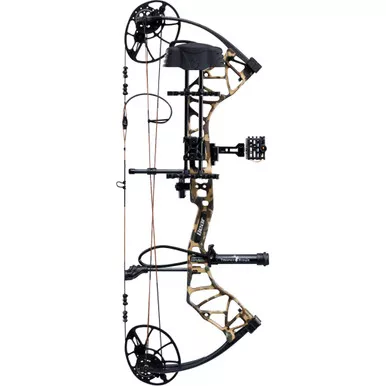 Bear AV54A230F7L Legit MAXX RTH Compound Bow Package, 14-30 Inches, 10-70 lbs, Fred Bear Camo/Black, Left Hand