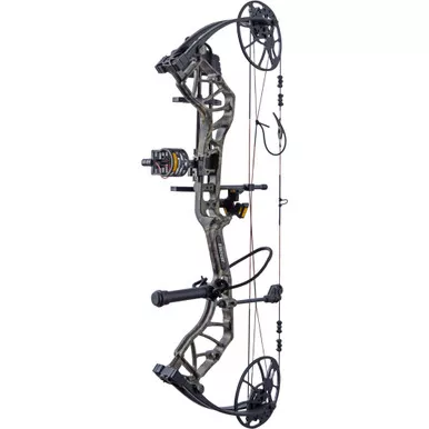 Bear AV54A230R7R Legit MAXX RTH Compound Bow Package, 14-30 Inches, 10-70 lbs, Mossy Oak Roots/Black, Right Hand