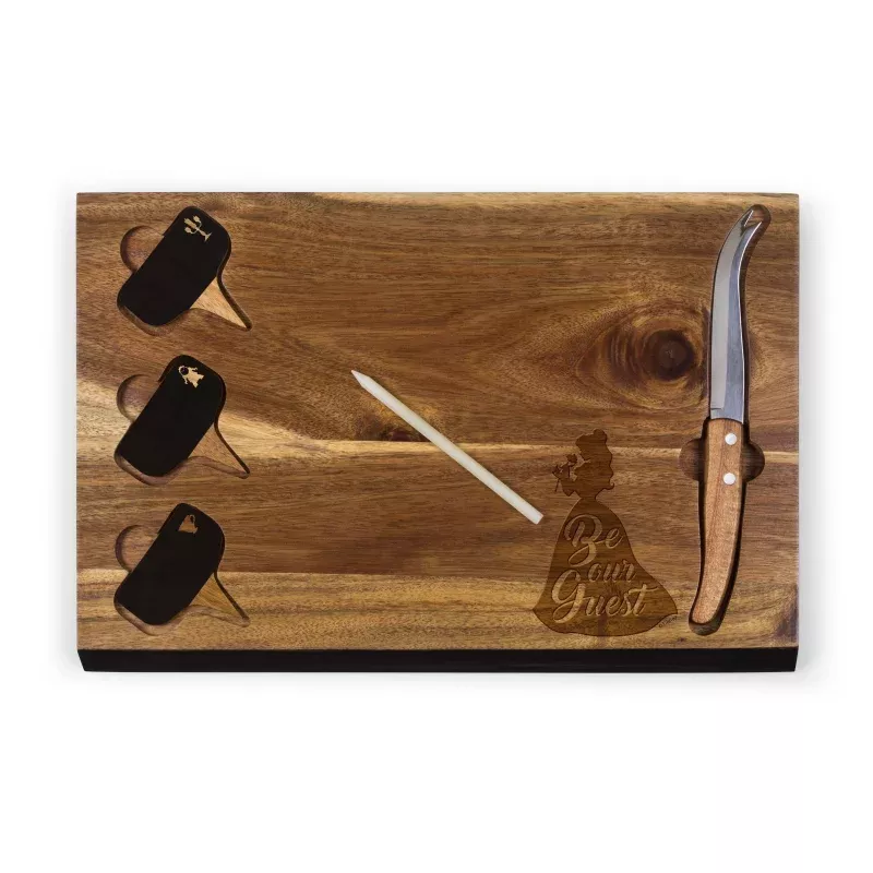 Beauty & the Beast – Delio Acacia Cheese Cutting Board & Tools Set