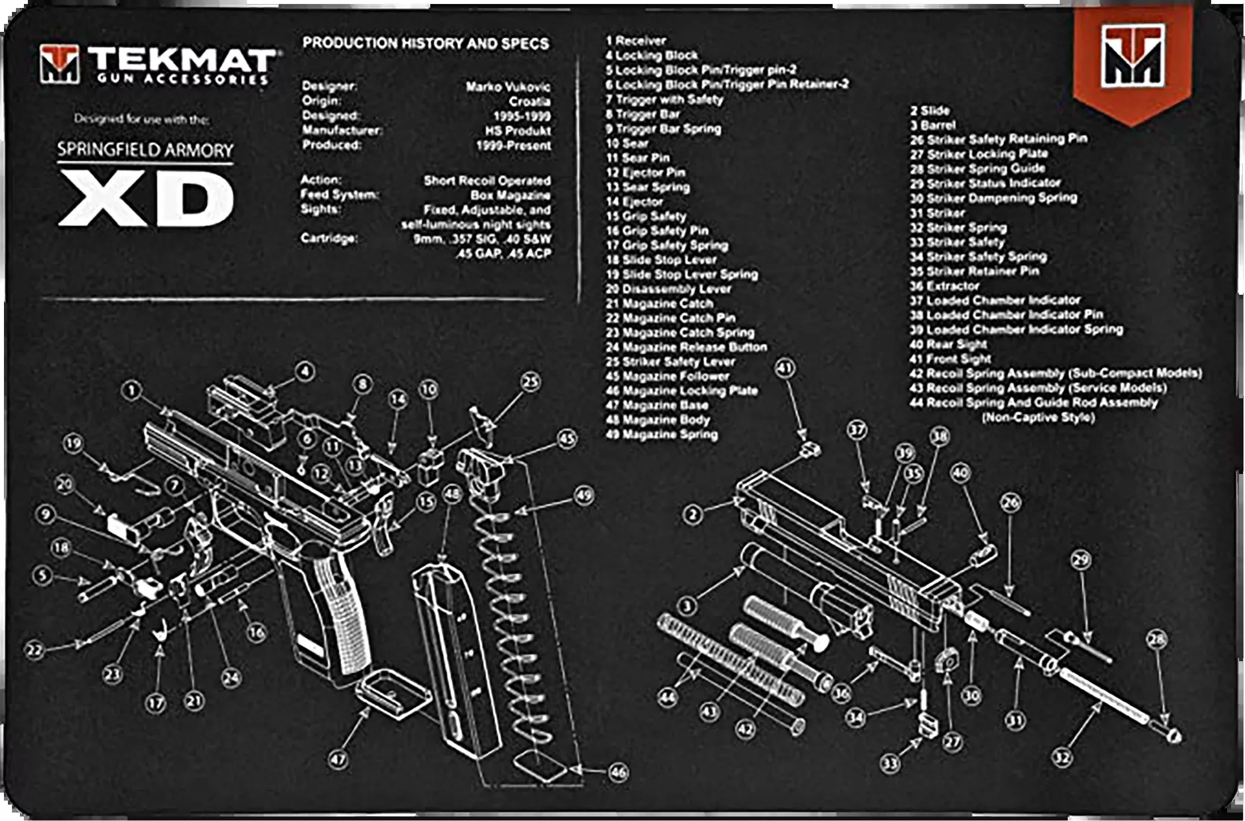Beck Tek, Llc (tekmat) Springfield Armory Xd, Tekmat Tekr17xdSpg Xd
