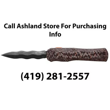 Benchmade Black Class Autocrat OTF Knife 3.72" Vinland Pattern Blade