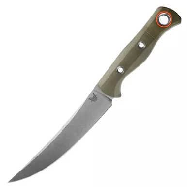 Benchmade Meatcrafter Folding OD Green G10 6" Trailing point Blade