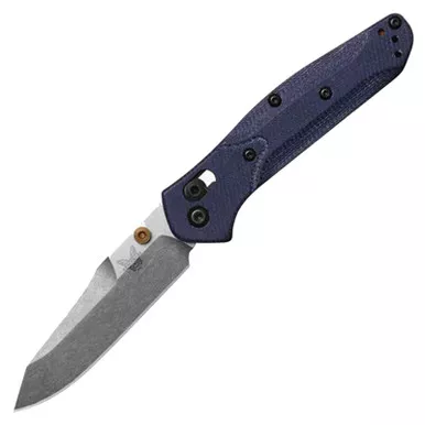 Benchmade Mini Osborne Denim Micarta Folding 2.92" Blade