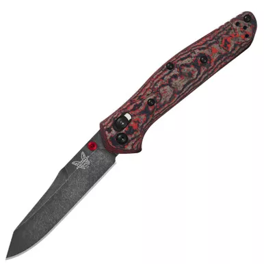 Benchmade Osborne Reverse Tanto Knife, Red/Gray