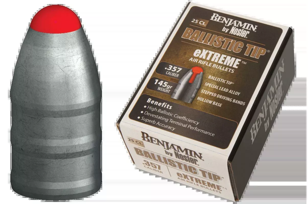 Benjamin .357 Caliber Pellets – 145 Grain Nosler Bt 25 Pack