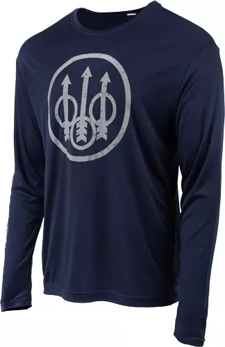 Beretta T-shirt Ls Vintage – Trident Large Navy Blue