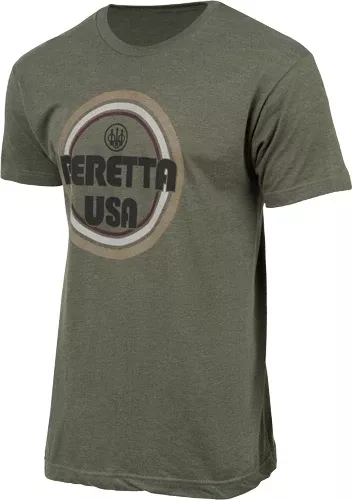 Beretta T-shirt Retro Busa – Logo Large Army Green
