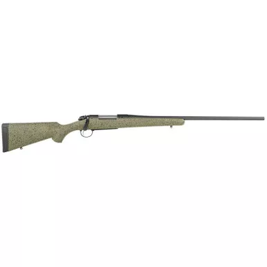 Bergara Rifles B14LM102C B-14 Hunter 7mm Rem Mag 3+1 24", Graphite Black Cerakote Barrel, SoftTouch Speckled Green Stock