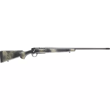 Bergara Rifles B14SM519 B-14 Wilderness Ridge 6.5 PRC 2+1 24" Threaded, Sniper Gray Cerakote Barrel/Rec, SoftTouch Woodland Camo Synthetic Stock, Omni Muzzle Brake