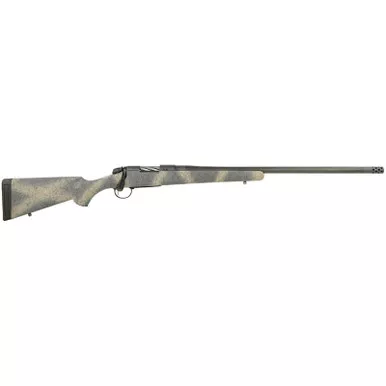 Bergara Rifles B14SM519CF B-14 Ridge Carbon Wilderness 6.5 PRC 2+1 24" Carbon Fiber Wrapped Barrel, Gray Cerakote Steel Receiver, SoftTouch Woodland Camo Fixed American Style Stock, Right Hand