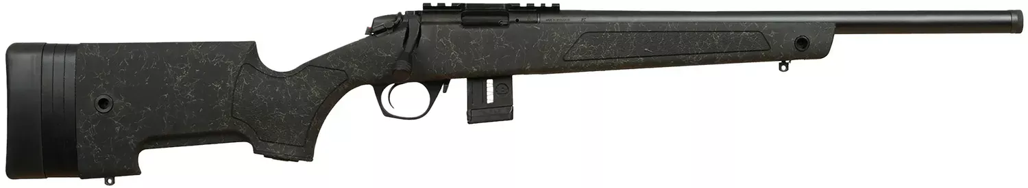 Bergara Rifles BMR-X 22 LR Rifle 18" Black/Green Webbing BMR007