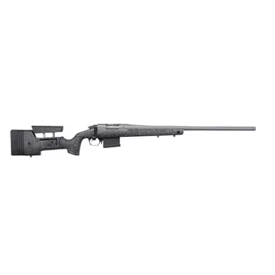 Bergara Rifles BPR2065MCHB Premier HMR Pro 6.5 Creedmoor 5+1 24" Heavy/Threaded Barrel, Tactical Gray Cerakote, Black with Gray Fleck Stock