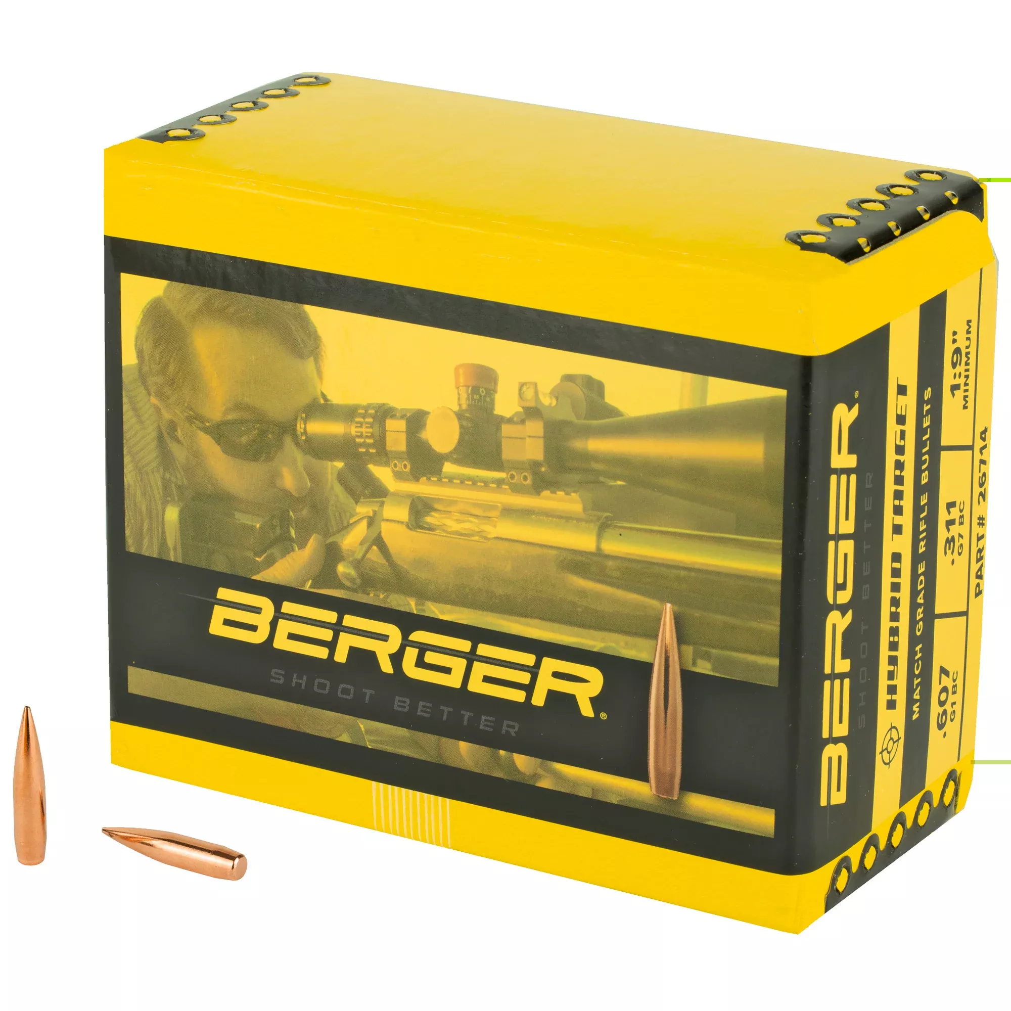 Berger 6.5mm 140g Hybrid Targt 500ct