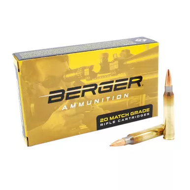 Berger Bullets 23020 Target Rifle 223Rem 73gr Boat Tail 20 Per Box/10 Case