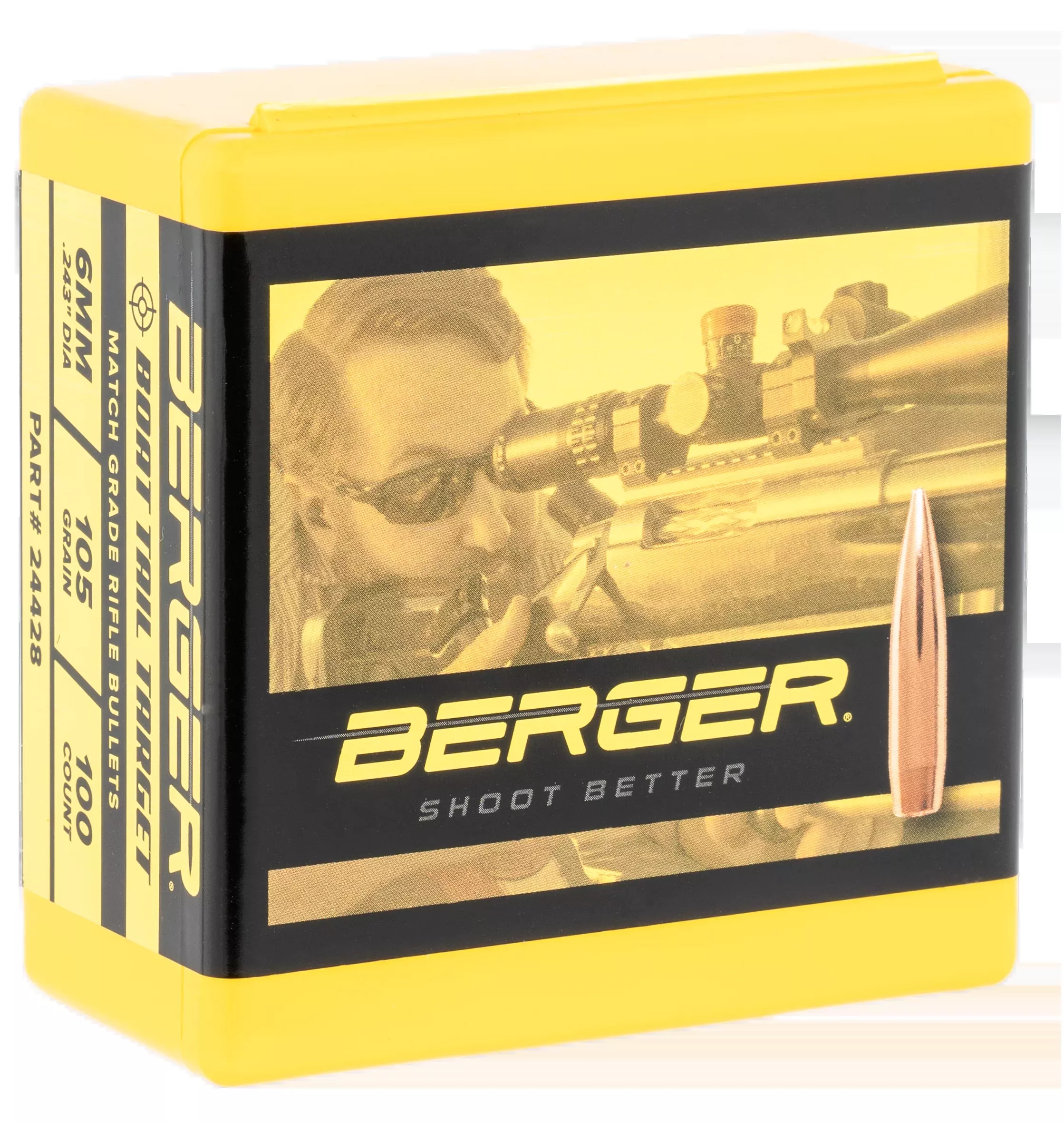 Berger Bullets Target, Berg 24428 Bull .243 105g Bt Tgt 100