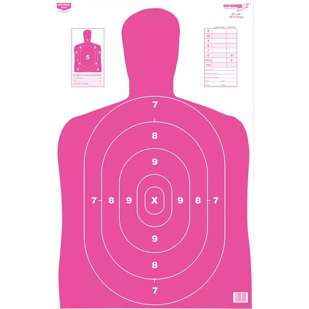 Birchwood Casey Eze-scorer Target Bc-27 Pink 23×35 In. 100 Pk.