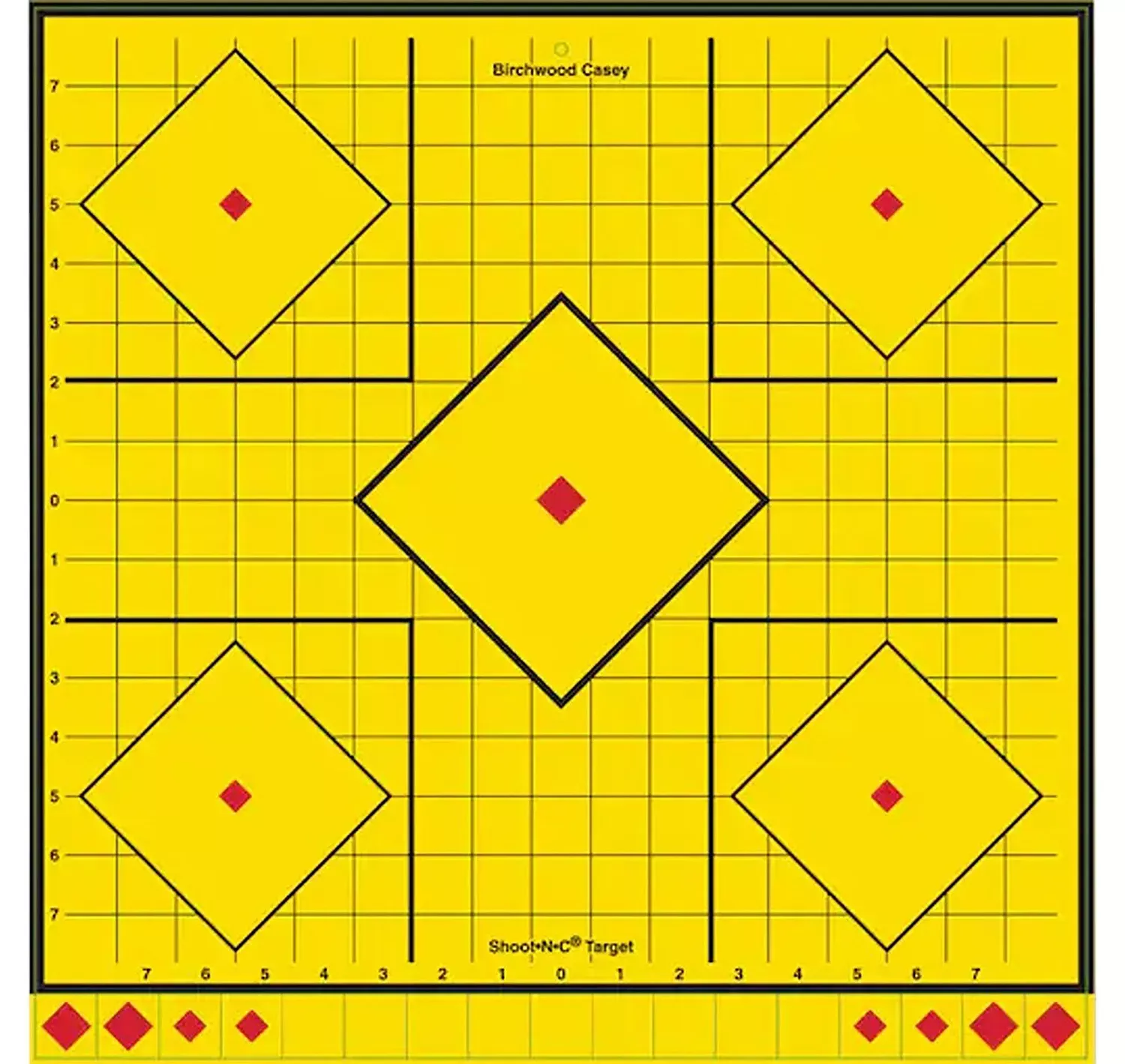 Birchwood Casey Long Range Yellow Sight-In Target 5/Pack