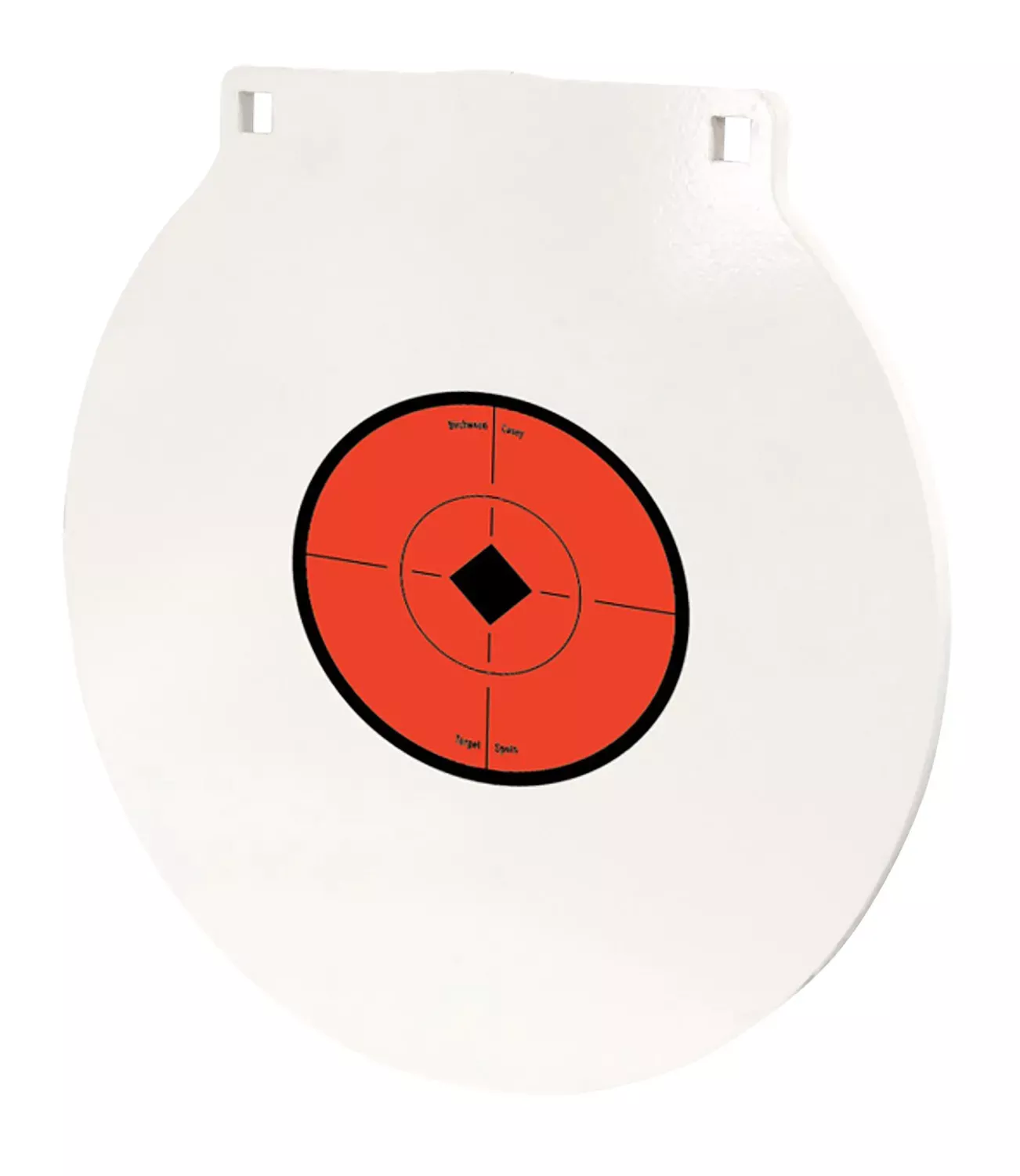 Birchwood Casey Round Steel Target Plate 10" Centerfire Rifle/Handgun Target Black/Red/White NM500 Steel Hanging