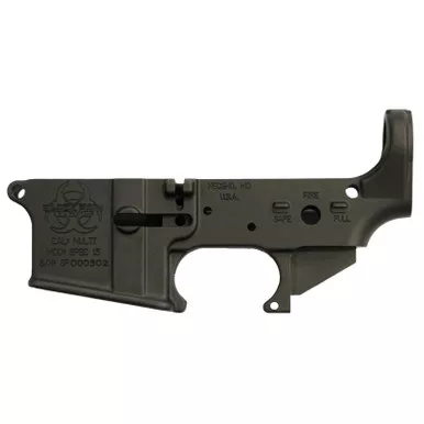 Black Rain BROSPEC15LR Spec15 Forged Lower Multi-Caliber 7075-T6 Aluminum Black Anodized for AR-Platform