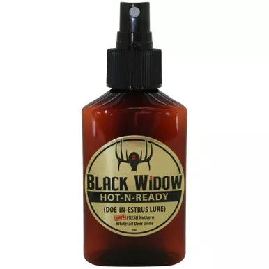 Black Widow G0007 Hot-N-Ready Deer Lure Northern Estrus Doe Urine, 3 Ounce, Brown
