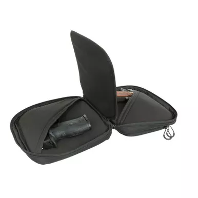 BlackHeart 1601239 CLINCH Double Pistol Case, Black