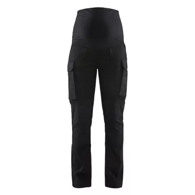BLAKLADER Womens 7101 Maternity Service With Stretch Black Pant (710118309900)