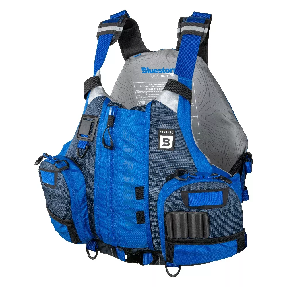 Bluestorm Kinetic Kayak Fishing Vest – Deep Blue – L/XL