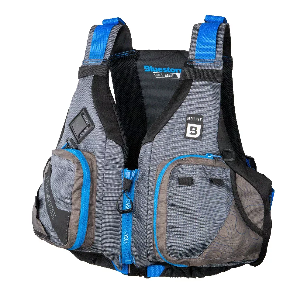 Bluestorm Motive Kayak Fishing Vest – Deep Blue – 2XL/3XL