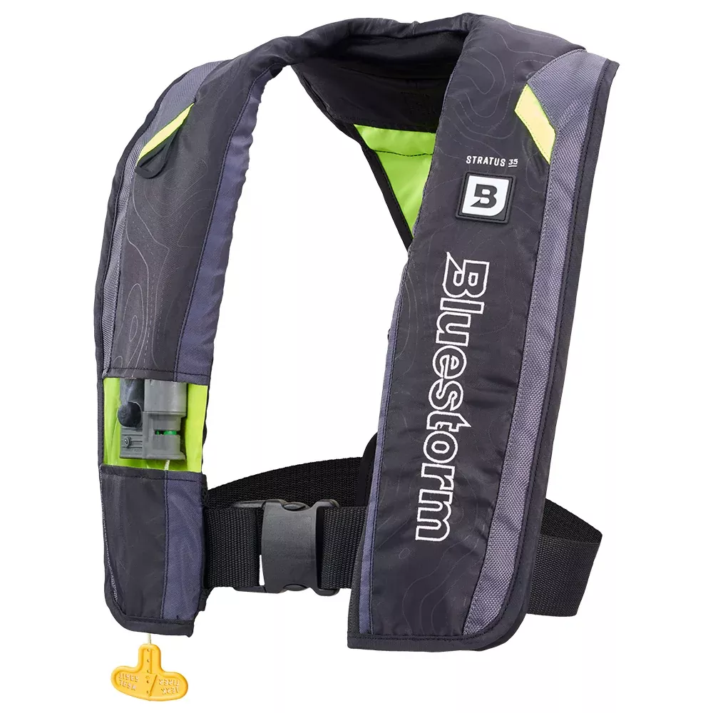 Bluestorm Stratus 35 Auto Type II Inflatable PFD – Hi-Vis