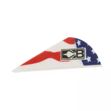 Bohning 10831AF2 Blazer Vanes, 2 Inches, 6 Grain, American Flag, 36 Pack