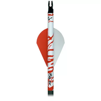 Bohning 501001WRT Blazer Arrow Wraps, 4 Inches, White/Red Tiger, 13 Pack