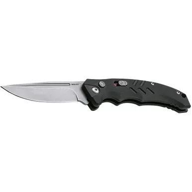 Boker 01BO482 Intention II Folding Drop Point Plain D2 Steel Blade Black G10 Handle