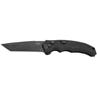 Boker 01BO797 Intention II 3.07" Folding Tanto Plain D2 Steel Blade Black G10 Handle